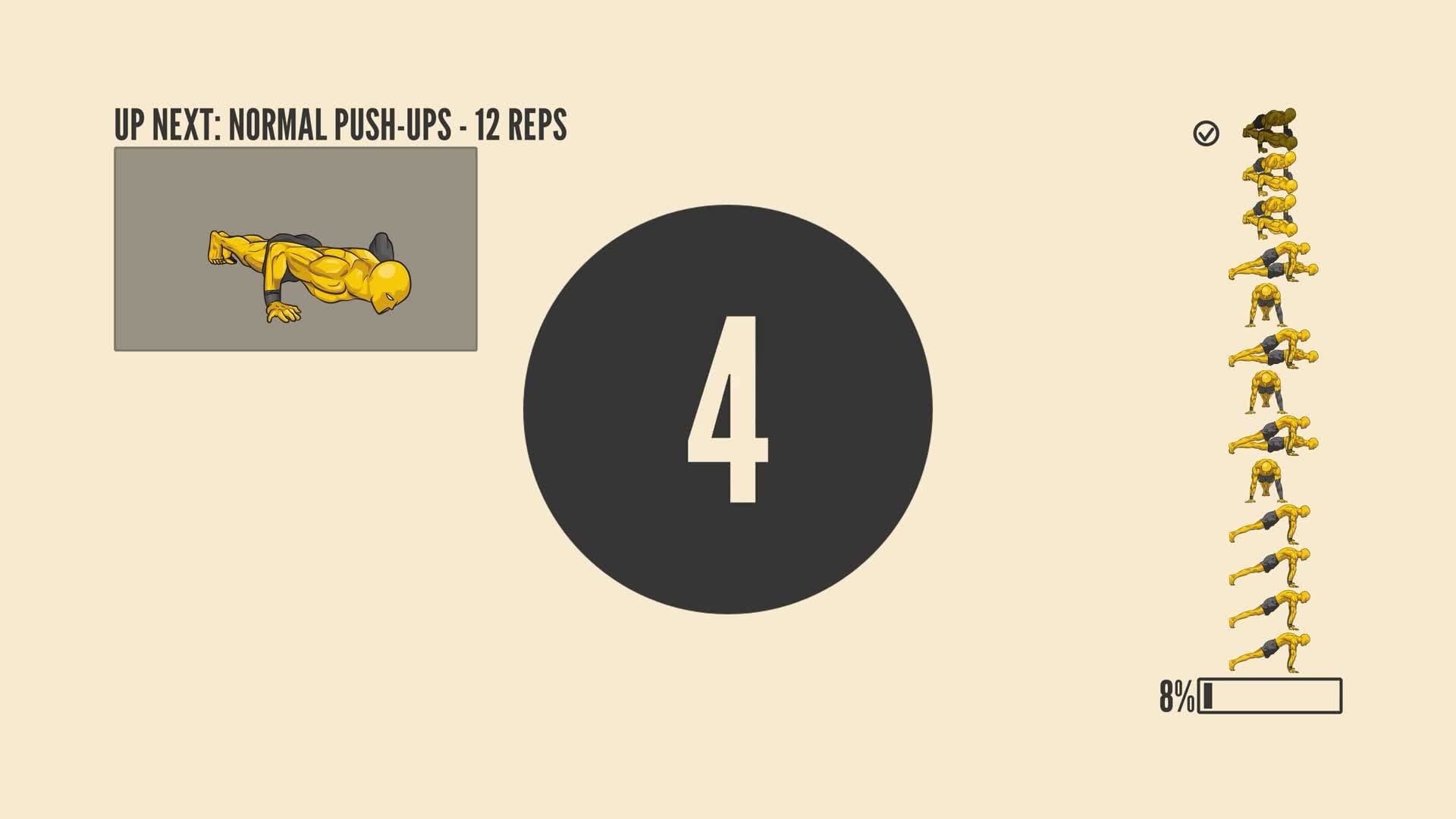 Push up workout number 1