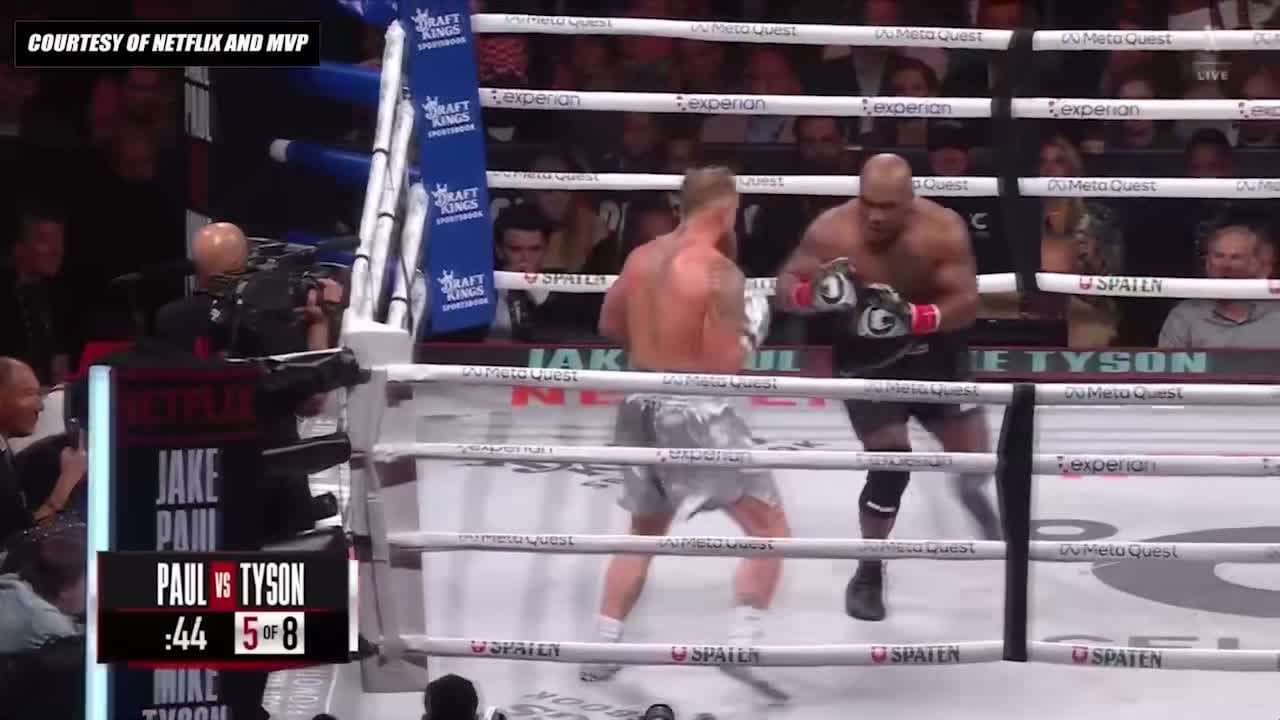Jake Paul Vs Mike Tyson Fight Highlights